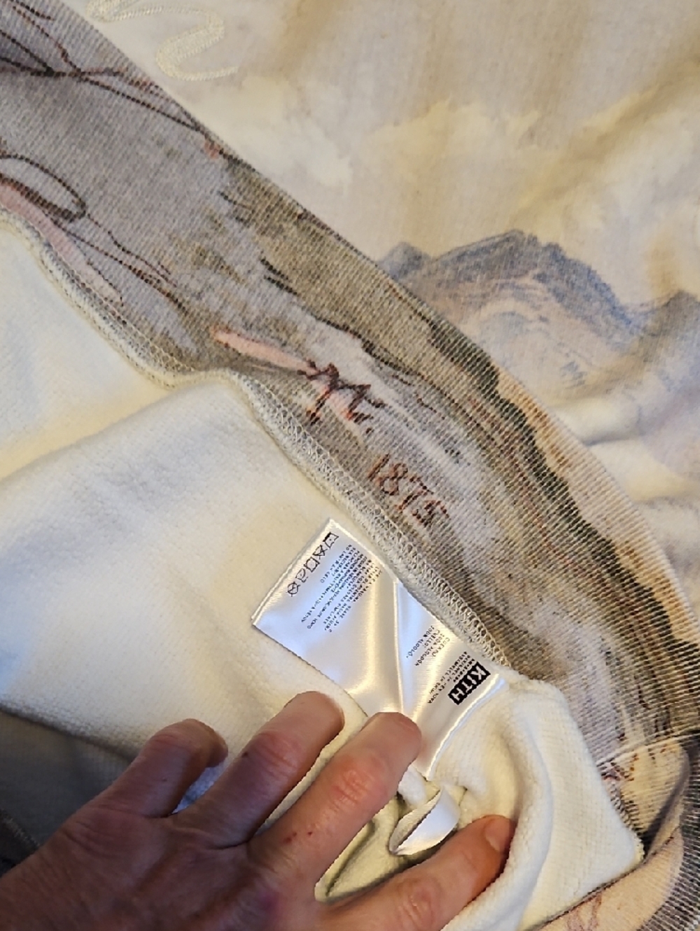 Kith Limited Pastel Mountain Landscape Crewneck Sweater S. M Oversized Fit - Picture 9 of 15